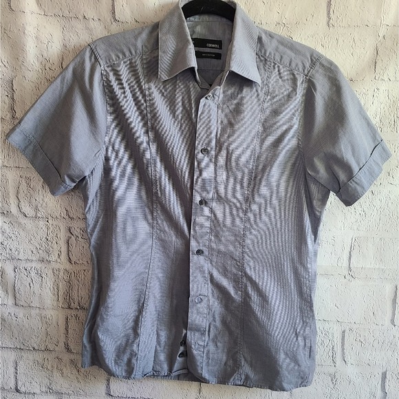 H&M Conwell Short Sleeve Button Down Dress Shirt Size S - Picture 10 of 11